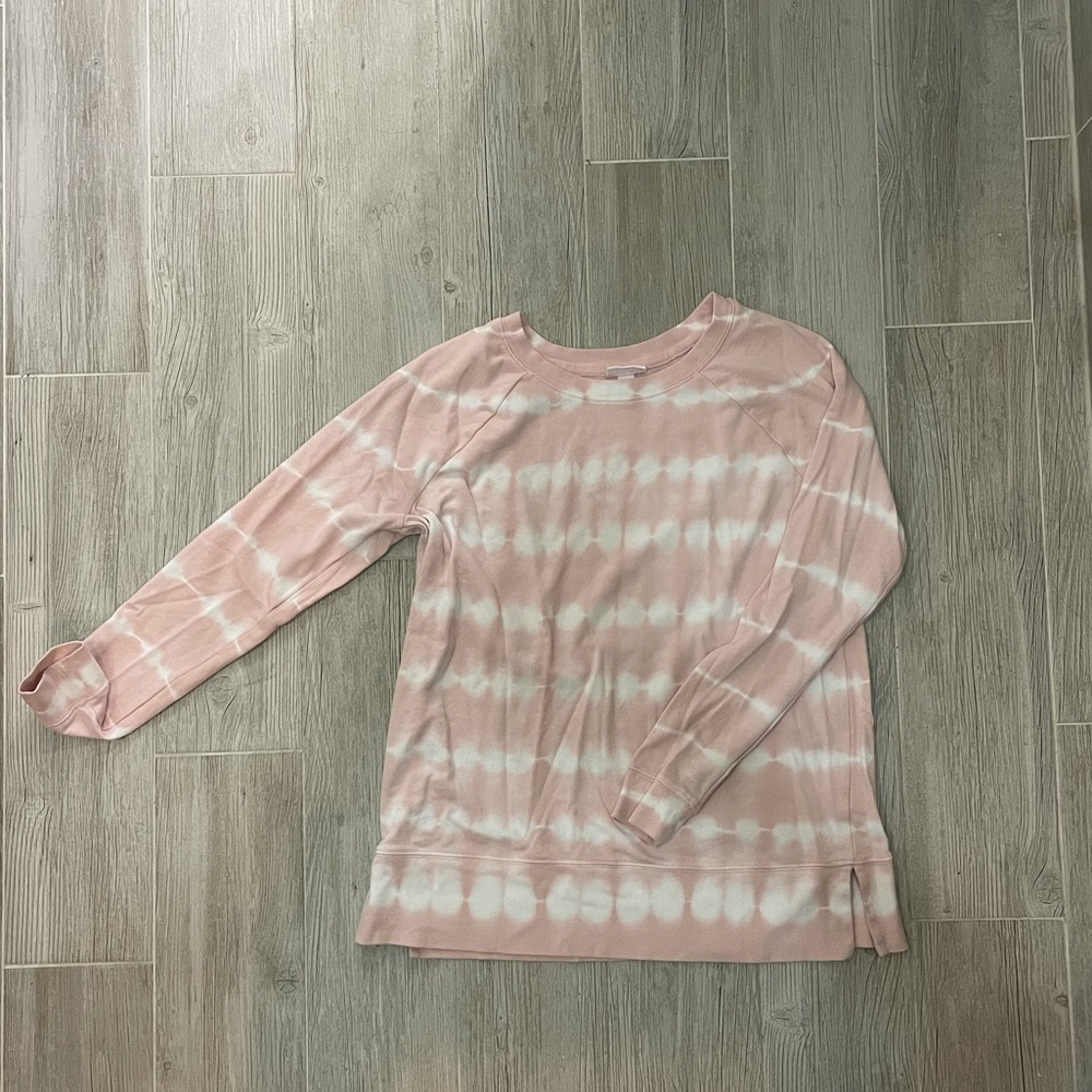 Isabel Maternity Pink Tie Dye Sweatshirt
